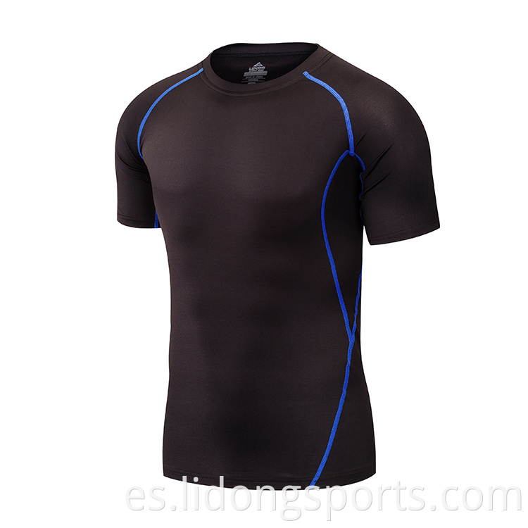 Lidong OEM Diseño su propia ropa de fitness/gimnasio Wear Fitness Mens T Shirt Fitness